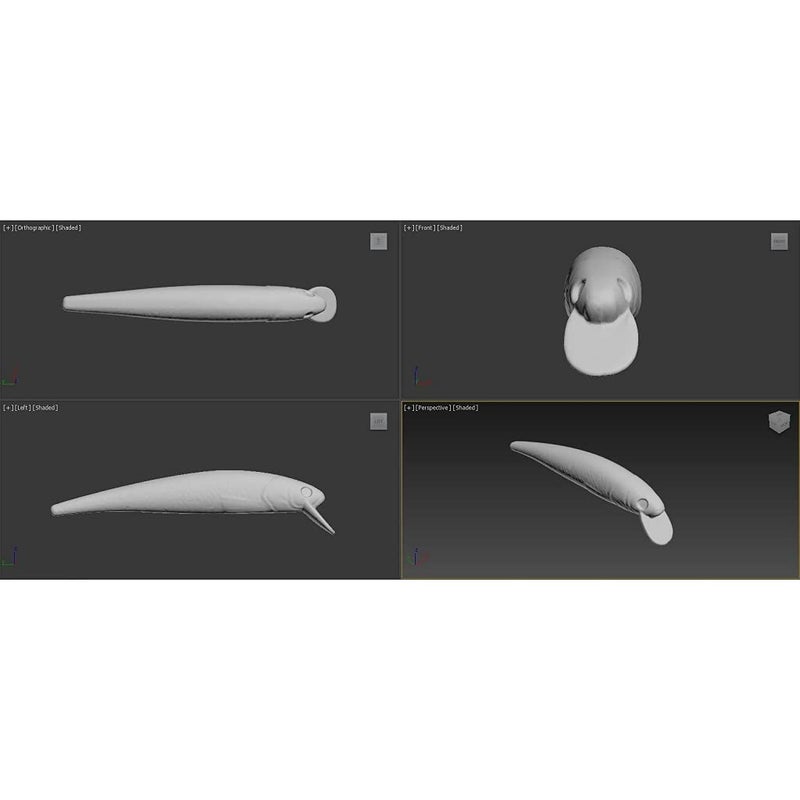 wLure 10 Blank Unpainted Minnow Jerkbait Slow Floating Tight Wobble Fishing Lures with Free Eyes UPM509 - Image 4